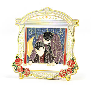 ที่มีคุณภาพสูงโปรโมชั่นของขวัญราคาถูกที่กำหนดเองโลหะปกหมวกโลหะผูกปุ่มเข็ม - Product Image 1