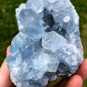 هدايا من الأحجار الكريمة المنزلية Celestite <span class=keywords><strong>Geodes</strong></span> ديكور مجموعة الكريستال Celestite Geode - Product Image 5