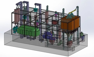 Organigramme vertical 3ton/h Extrudeuse aquatique Carpes flottantes Catfish <span class=keywords><strong>Koi</strong></span> Fish Feed Processing Extrusion Making Machine 2 Years - Product Image 2