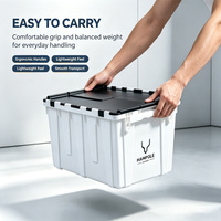 Caisse en plastique robuste empilable et emboîtable pour la logistique d'entrepôt et la distribution au détail