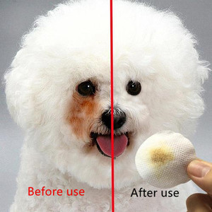 Lingettes nettoyantes pour animaux de compagnie, sûres et douces, lingettes nettoyantes pour les yeux des chiots, lingettes sans alcool pour animaux de compagnie, hypoallergéniques, lingettes pour chats et chiens - Product Image 6