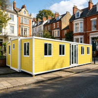 Maison préfabriquée extensible de luxe FLKT de 40 pieds, 3 chambres, 1 salon, villa modulaire familiale moderne