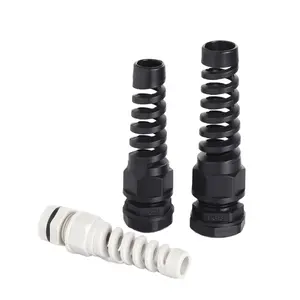 IP68 M Type M12/16/18/20/25/32 Anti-kink Anti-twist Spiral Cable Gland with Spiral Spring