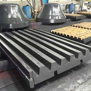 Mn22Cr2 <b>Mining</b> <b>Machinery</b> Wear Parts Alloy Steel Casting Crusher Fixed Jaw Plate - Product Image 1