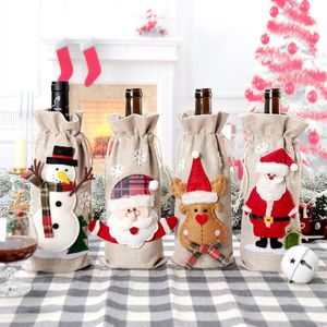 Christmas Wine Bottle Cover Christmas Tree Portable Champagne Wine Bag Cartoon Exquisite Wine Gift New Year Decor - Product Image 1