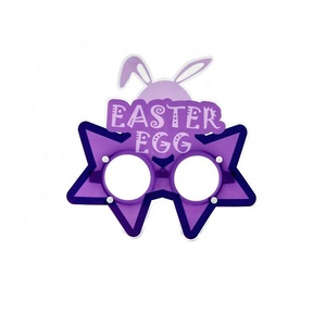 EVERGREAT gafas de sol de PVC con forma de huevo de conejo de dibujos animados marco gafas para niños para Pascua y Halloween Festival Photo Booth Props - Product Image 6