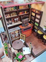 Kit miniature de maison de poupée en bois bricolage-Construisez votre propre maison miniature avec des jouets de maison de poupée en bois et des fournitures d'artisanat