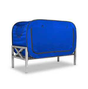Tente <span class=keywords><strong>de</strong></span> camping pliable d'extérieur entièrement fermée avec moustiquaire intégrée et <span class=keywords><strong>rideau</strong></span> <span class=keywords><strong>de</strong></span> lit isolant, double usage pour l'ombrage - Product Image 4