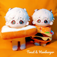 Poupées en peluche personnalisées, mignonnes, en tissu doux, en coton, faible MOQ, 20 cm, faites à la main, poupées Kpop, rembourrage en coton PP