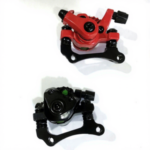 Étrier de frein à disque en aluminium forgé, réglable, pour vélo, corps noir, huile minérale non corrosive, 022100 - Product Image 1