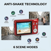 Kamera 18MP 1080P Video 8-fach Optischer Zoom 2,7 Zoll LCD Anti-Shake Selbstauslöser CMOS-Sensor OEM ODM Großhandel Digitalkamera