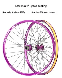 SeeMore 120 clics paire de roues tout-terrain Dirt Jump à dégagement rapide/essieu boulonné Am paire de roues de VTT - Product Image 6