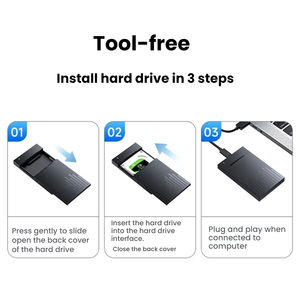 <span class=keywords><strong>Carcasa</strong></span> Externa <span class=keywords><strong>para</strong></span> <span class=keywords><strong>Disco</strong></span> Duro TISHRIC de 2.5 Pulgadas USB3.0/SATA USB/Tipo-C <span class=keywords><strong>para</strong></span> <span class=keywords><strong>Disco</strong></span> Duro de 6TB, <span class=keywords><strong>Carcasa</strong></span> de Plástico Gris - Product Image 6