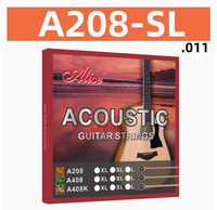 Alice Steel Coated Light Guitar String A208 Folk Guitar Set