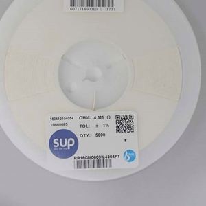 Whole -Sale RR1608 0603L4304FT 0603 1608 <b>Resistors</b> Chip <b>Resistors</b> SMD <b>Resistors</b> 4.3Mohm 1% 1/10W Thick Film <b>Resistor</b> - Product Image 1