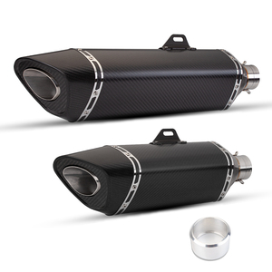 Silenciador de <span class=keywords><strong>escape</strong></span> Universal <span class=keywords><strong>para</strong></span> motocicleta de 51mm, logotipo láser, nueva condición, compatible con <span class=keywords><strong>ER6N</strong></span> SV650 Z800 R1 CB650F CB1000R CBR250R F850 Z900 - Product Image 3