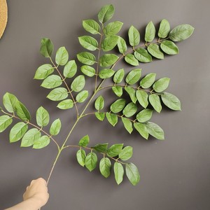 Hojas Artificiales de Lagerstroemia de Tacto Real, Ramas de Olmo Verde Natural Artificial, Follaje Falso para Decoración Minimalista del Hogar - Product Image 4