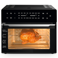 Horno Freidora de Aire con Asador 30L Gran Capacidad Convección Súper Rápida Función de Deshidratación Doble Configuración de Cocción Eléctrico Caliente para el Hogar