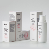 Crème pour le visage biodégradable écologique, créative, prix de gros compétitif, rose mat, personnalisable, avec laminage mat et gaufrage