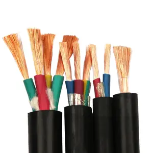 3 inti 5 inti tahan api PVC terisolasi 1.5mm 2.5mm bebas oksigen inti tembaga kawat listrik kabel daya lapis baja