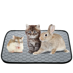 Tapetes para Mascotas Rectangulares Grises Impermeables Ecológicos Modernos con Patrón Personalizado para Loros, Aptos para Todas las Estaciones, Lavables a Mano - Product Image 4