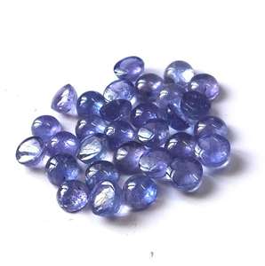 คริสตัลสีเทอร์ควอยซ์ธรรมชาติทรงรีแบบผสมทรงวงรีขัดเงาทรงหลวมสำหรับทำเครื่องประดับได้รับการรับรองจาก EGL - Product Image 1