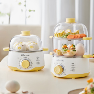 Cuiseur à œufs Bear ZDQ-C14F3, double couche, arrêt automatique, machine à petit-déjeuner multifonctionnelle pour dortoirs, mini - Product Image 2