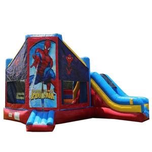 Spiderman inflable <span class=keywords><strong>castillo</strong></span> hinchable tobogán divertido juego de <span class=keywords><strong>castillo</strong></span> hinchable con tobogán Combo Alquiler de fiesta - Product Image 1