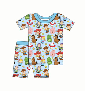 Nueva Llegada: Caja Misteriosa de Pijamas de Bambú para Niños |   Conjunto de Pijama de Verano de 2 Piezas con Manga Corta |   Pijamas Suaves para Niños Pequeños <span class=keywords><strong>al</strong></span> <span class=keywords><strong>por</strong></span> <span class=keywords><strong>Mayor</strong></span> RST - Product Image 2