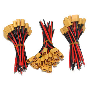 XT60-F 14AWG 100mm Silicone Wires Female Connector Waterproof and Insulated XT60-F Connector for RC FPV Drones ESC Lipo <b>Battery</b> - Product Image 1