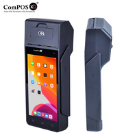 Terminal de point de vente Android 12.0 avec écran tactile de 5,5 pouces, lecteur d'empreintes digitales, Bluetooth, NFC et Wi-Fi, imprimante thermique de 58 mm, GPS, 2 Go de RAM, 16 Go de SSD