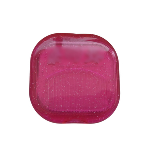 <span class=keywords><strong>Mini</strong></span> <span class=keywords><strong>miroir</strong></span> de poche à paillettes avec peigne, petit volume, outil de maquillage portable pour sacs, utilisation en voyage, design léger rose, OEM ODM - Product Image 3