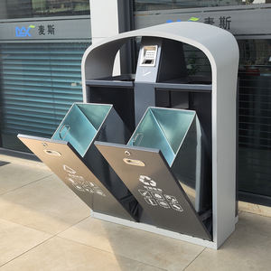 Cestino per rifiuti in acciaio zincato, - Product Image 4