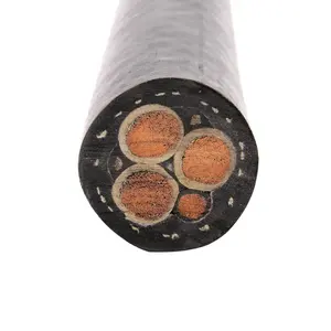 UL certificate approved Type SHD-GC 3x100mm2 flexible copper Trailing power 8kv mining cable