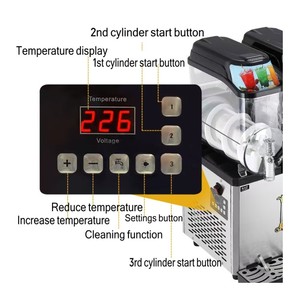 Máquina para Hacer Granizados de Bebidas Frías de 2 Tanques, Granizadora en Venta - Product Image 6
