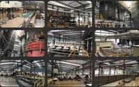 Ligne de production de bardage mural extérieur, machine à fabriquer des planches Shera, machinerie pour panneaux en fibro-ciment