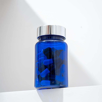 Bouteille de capsules en plastique à fermeture hermétique, légère, pour pilules, vente en gros, directement de l'usine