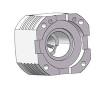 Mandrin hydraulique vertical JHS-80 à pince en caoutchouc, à trou traversant, pour fixation d'outils CNC stationnaire sur machine de perçage et de fraisage