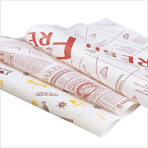 Custom Printed Eco-Friendly <b>Biodegradable</b> Waterproof Greaseproof Food Grade Wrapping <b>Paper</b> for Sandwich Burger Burrito Packaging - Product Image 3