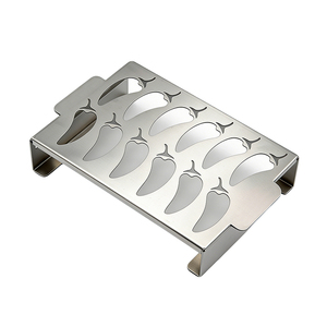 Parrilla de Acero Inoxidable Pinniu <span class=keywords><strong>para</strong></span> Jalapeños con Orificios de Gran Capacidad <span class=keywords><strong>para</strong></span> Pimientos Rellenos, Apta <span class=keywords><strong>para</strong></span> Barbacoa, Ahumador y Horno - Product Image 5