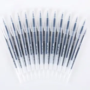 Promotional cheap student smooth transparent plastic gel pen for school Office Doctor