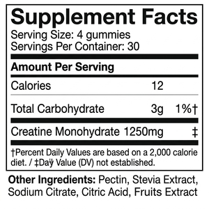Gummies de créatine monohydrate en gros OEM ODM 5000mg sans sucre, véganes, en pot pour athlètes professionnels et culturistes - Product Image 6