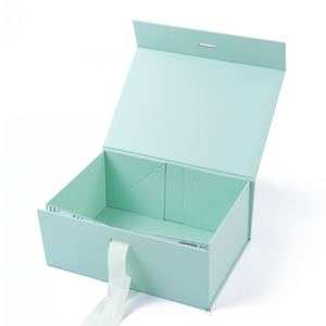 โลโก้ที่กําหนดเองสแควร์แม่เหล็กแข็งกระดาษแข็งงานแต่งงานโปรดปรานแบบพกพาพับแต่งหน้าเครื่องสําอางของขวัญกล่องกระดาษพร้อมโบว์ริบบิ้น - Product Image 4