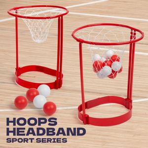 Jeu de basket interactif 2 pièces avec cerceaux réglables pour enfants, idéal pour les fêtes foraines, anniversaires, jeux en famille, intérieur et extérieur - Product Image 2