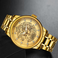 Montre TEVISE pour homme, montre-bracelet mécanique automatique de luxe, bateau 3D avec diamant, couleur dorée, montre de marque haut de gamme pour homme, cadeau