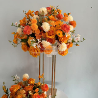 B108 Accessoires de mariage Colonne romaine Boule de fleurs artificielles Décoration florale pour allée Vitrine de fleuriste Événement Mariage Composition florale