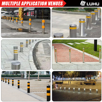 Poteaux de signalisation routière LUHU en acier inoxydable verrouillables, pour parking, sécurité, signalisation de circulation, balisage/barrières lumineuses haute intensité