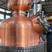 TW Professional Copper Pot Still Distiller-Équipement de distillation du whisky 100L avec colonne de cuivre (certifié CE/IECEX)