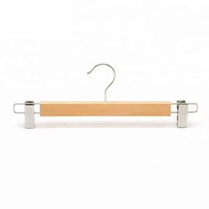 <span class=keywords><strong>Cintre</strong></span> pour pantalons, jupe et pantalon, en <span class=keywords><strong>bois</strong></span>, qualité supérieure, avec Clips - Product Image 1