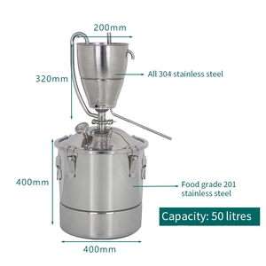 Distillateur automatique d'alcool domestique <span class=keywords><strong>50l</strong></span> 201, équipement de cuisson à la vapeur, de riz, de vin, de brandy, extraction d'hydrosol, de rosée Pure - Product Image 6